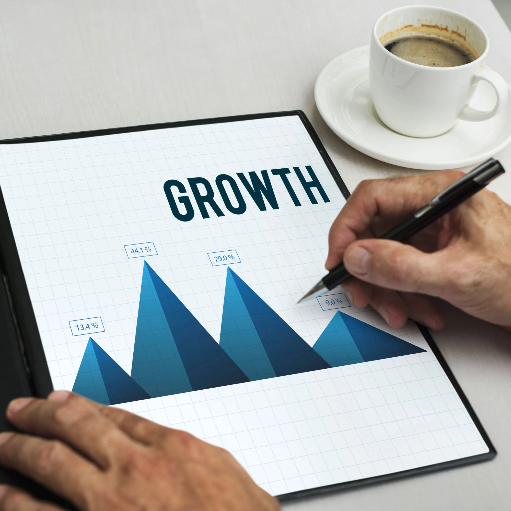 business growth graph photograph